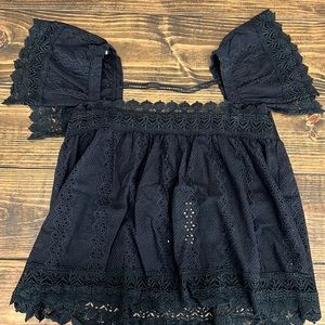 Black lace top